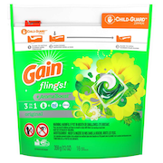 GAIN Detergent Liquid Pods Flings 13 oz., PK6 93130